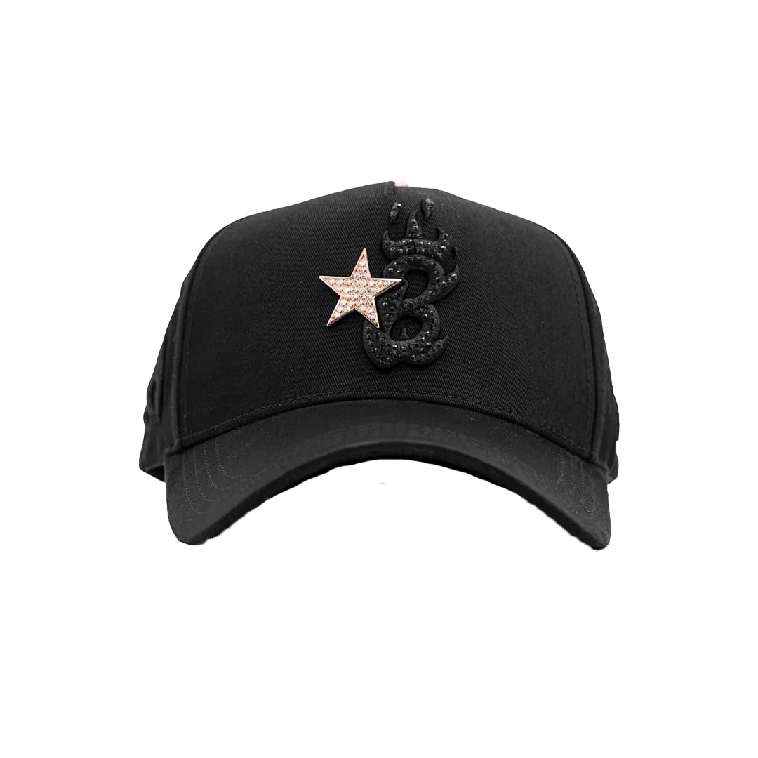 BARBAS HATS B STAR ROSE GOLD